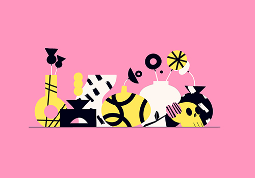 几何图形构造形象设计展示