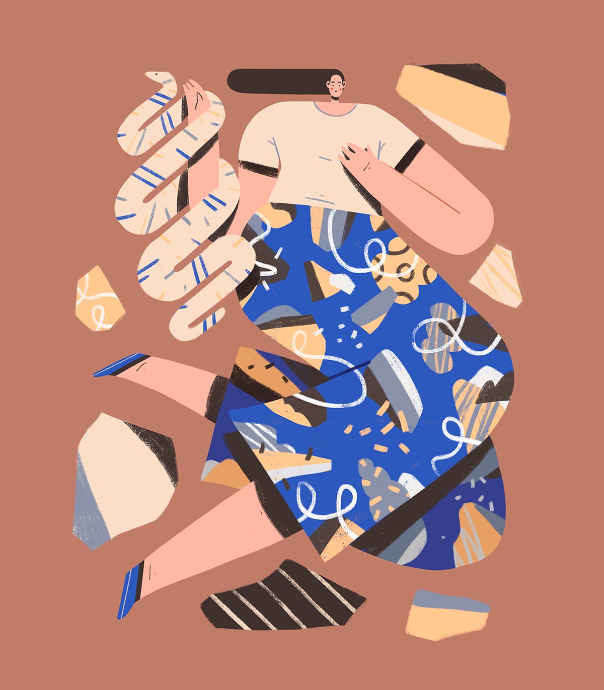 几何图形构造多变有趣的原创IP形象