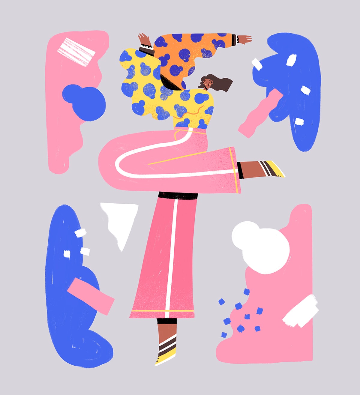 几何图形构造多变有趣的原创IP形象