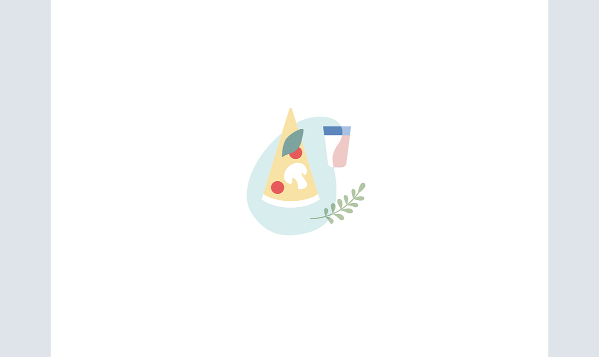 简约创意的餐饮插图设计欣赏  