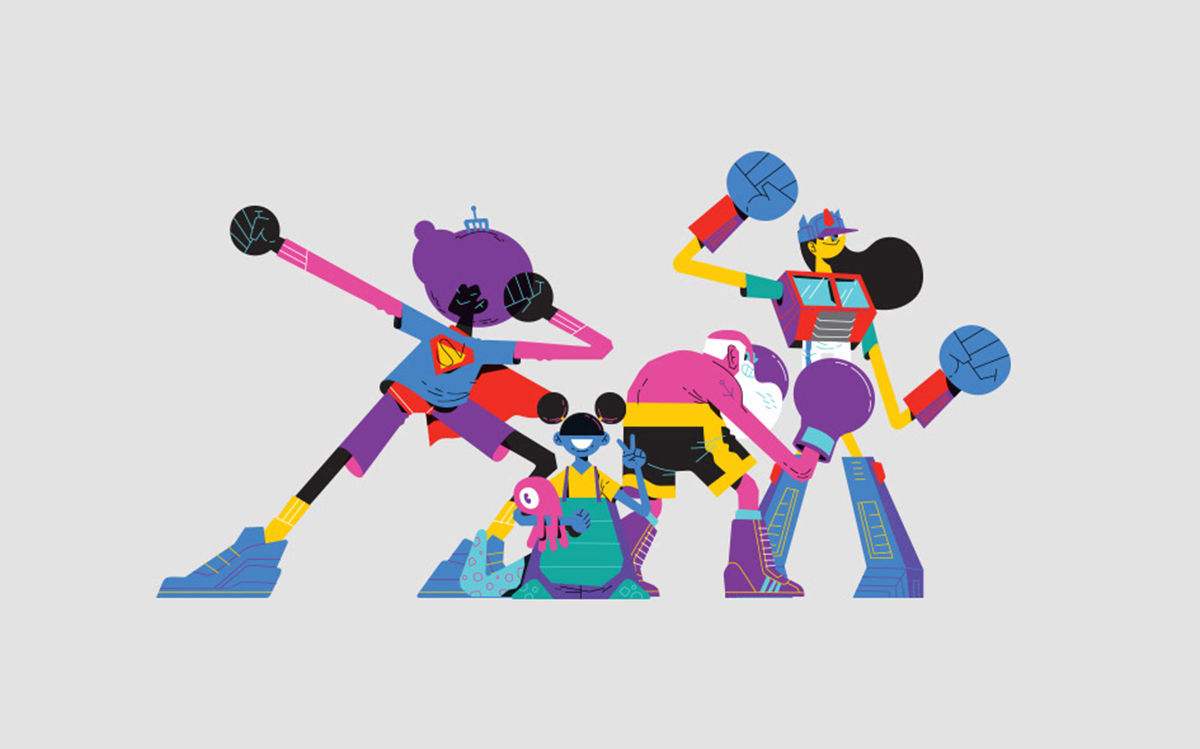 深圳IP设计公司奋逗家族推荐漫展人物IP设计